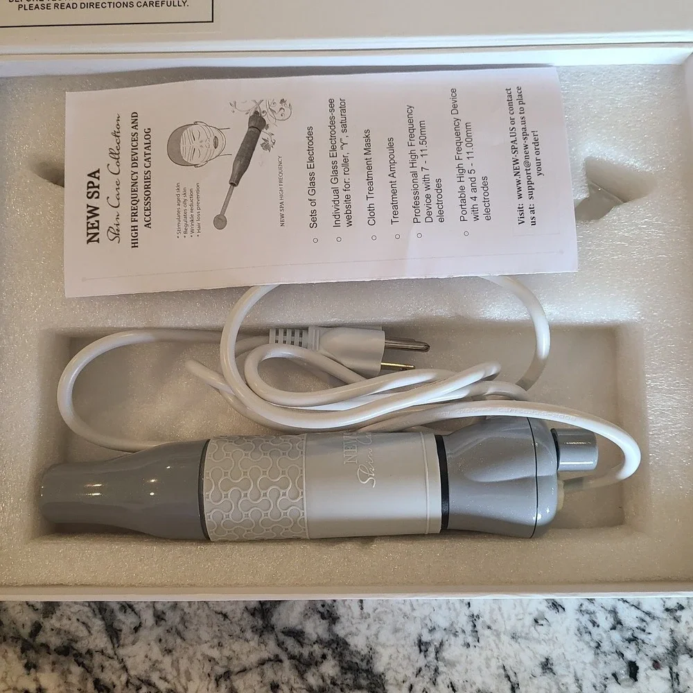 High Frequency Device Home Use with 4 Electrodes NEW SPA Skin Care Anti Aging - Picture 7 of 7